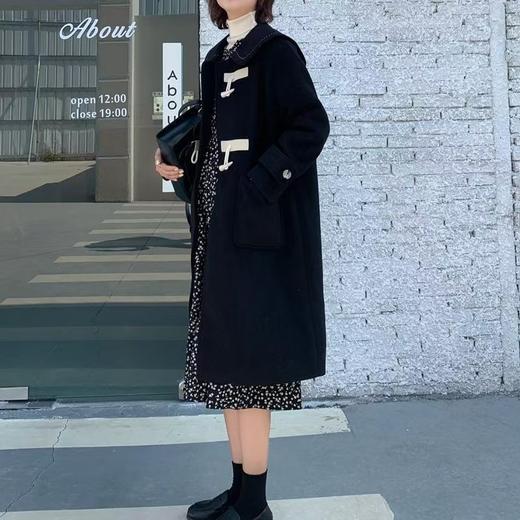 【诗铭洛可】2137 大衣牛角扣韩版毛呢外套B18-1 商品图7