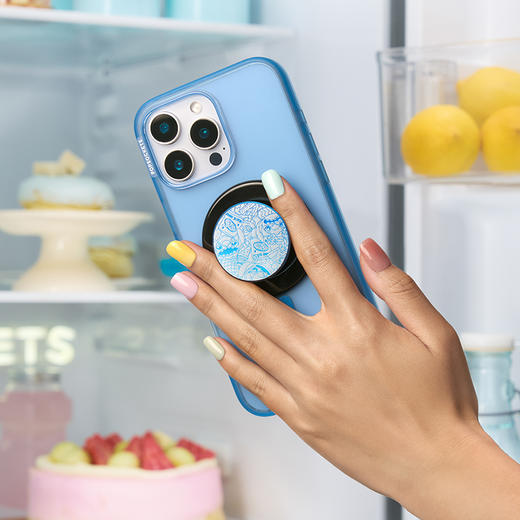 【银河甜甜圈】银河幻想·MagSafe圆啪嗒 PopSockets X Stitch MAGSAFE磁吸手机气囊支架 Round圆啪嗒系列 银色 史迪奇 商品图1