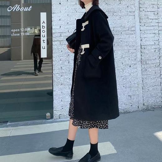 【诗铭洛可】2137 大衣牛角扣韩版毛呢外套B18-1 商品图6