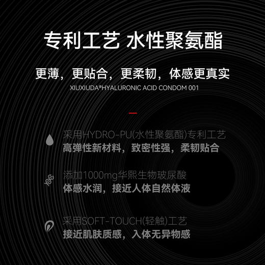 羞羞哒水光避孕套超薄款001安全套玻尿酸水溶性不油腻 计生成人用品中号 商品图6