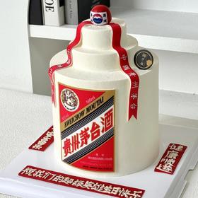 【茅台】男生创意翻糖蛋糕