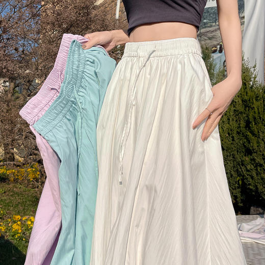 【团购】SIIJJEYYY枝辑夏季新款花苞长裙 夏季新款设计感轻盈氧气百搭松紧复古花苞半身裙女 商品图1