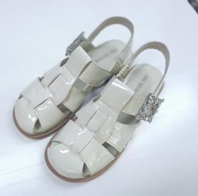 西村名物夏季新款舒适百搭厚底跟脚罗马凉鞋U23BG23231