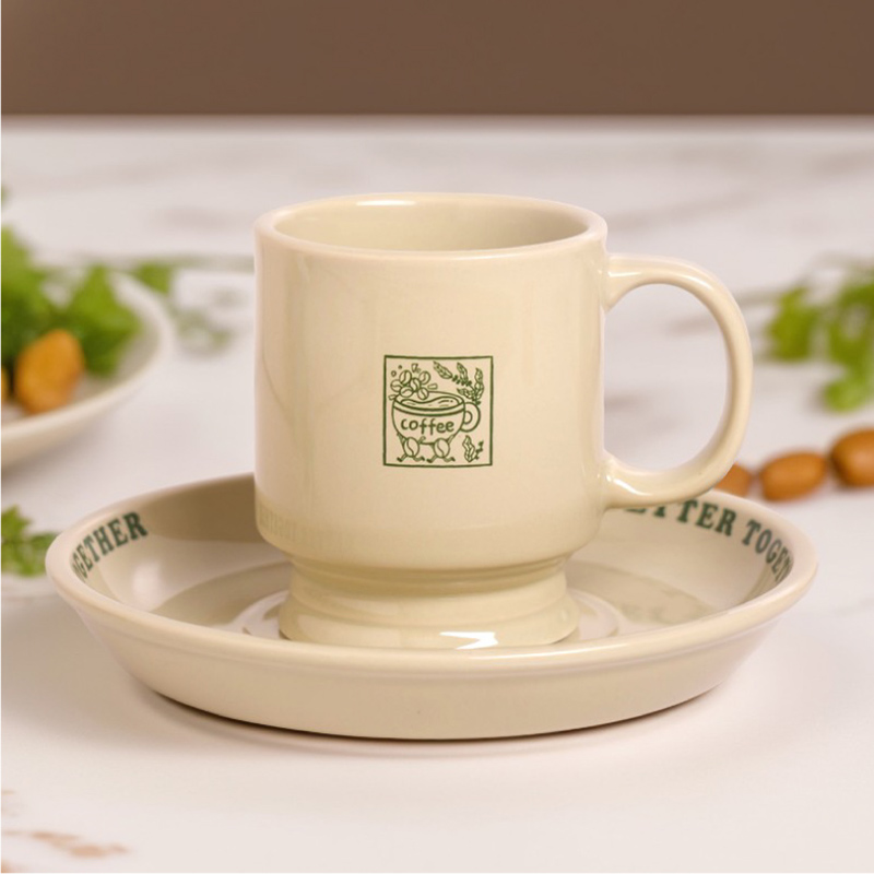 甲马系列陶瓷杯碟套装