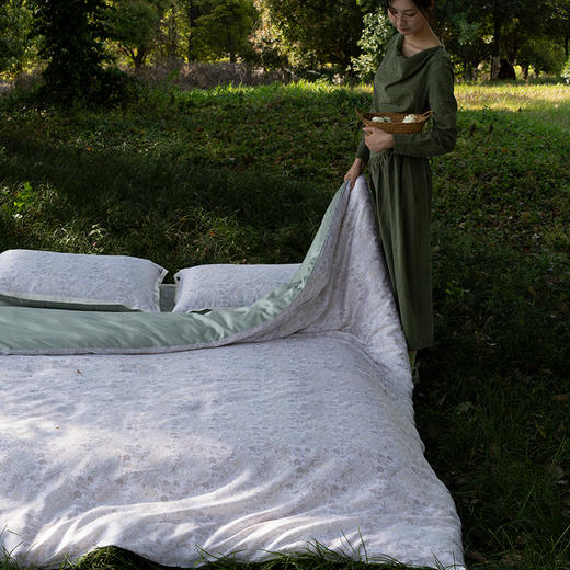 自然醒60支进口莱赛尔兰精天丝数码印花四件套HS 商品图2