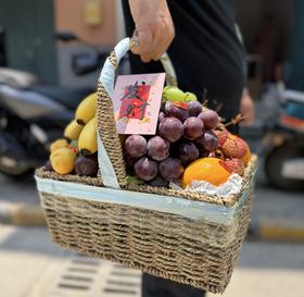 精美草编水果果篮
