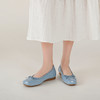 西村名物2025年秋季新款舒适平底蝴蝶结饰扣优雅百搭浅口单鞋T25CE39231 商品缩略图1