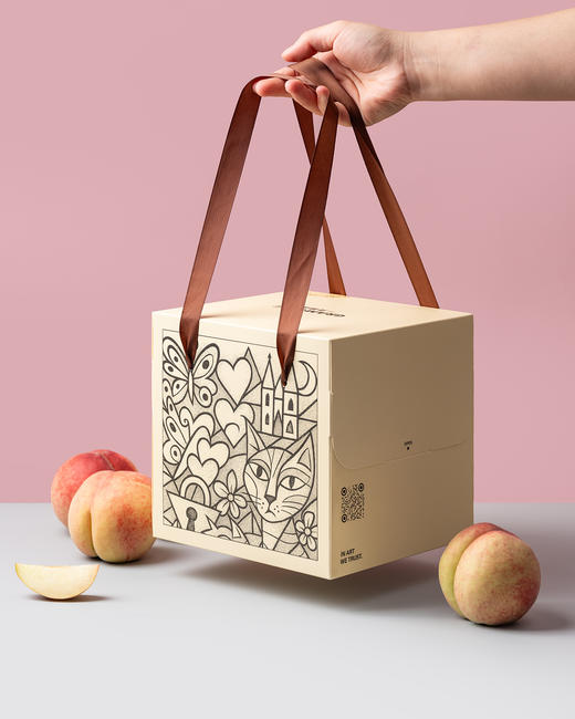 鲜果夏洛特蜜桃慕斯生日蛋糕 商品图5