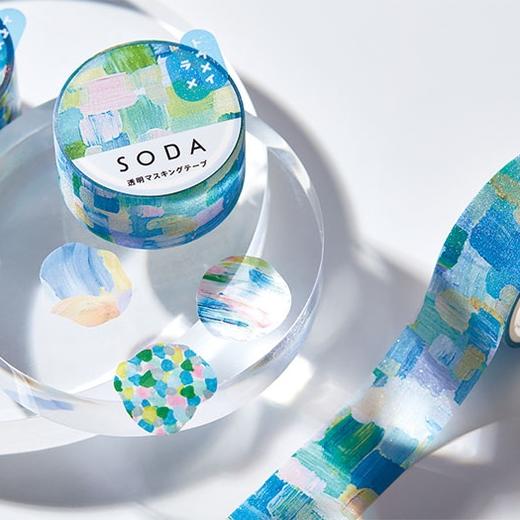 锦宫 soda第5弹高透明防水贴纸胶带手帐diy猫咪金粉 商品图7