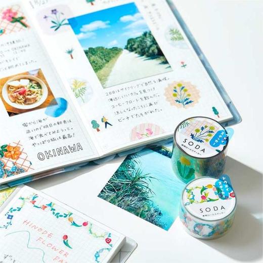 锦宫 soda第5弹高透明防水贴纸胶带手帐diy猫咪金粉 商品图2