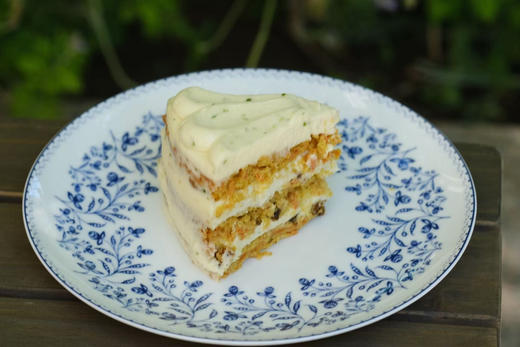 胡萝卜橙皮核桃蛋糕切角 Carrot Orange Walnut Cake Slice 商品图0