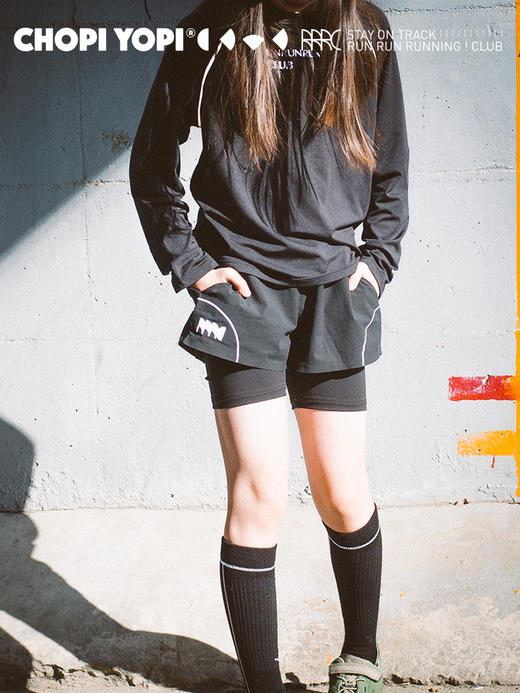 chopiyopi童装 俱乐部假两件速干运动短裤 商品图3