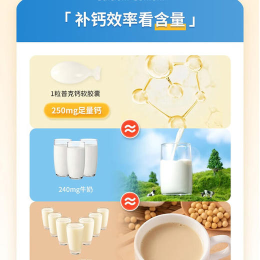 人福普克小普克钙软胶囊液体钙小儿童孕妇乳母补充钙1g*30粒 商品图1