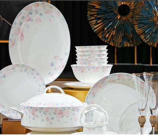 凡瑞斯花妍（釉中彩）10人用48头骨瓷餐具 商品图1