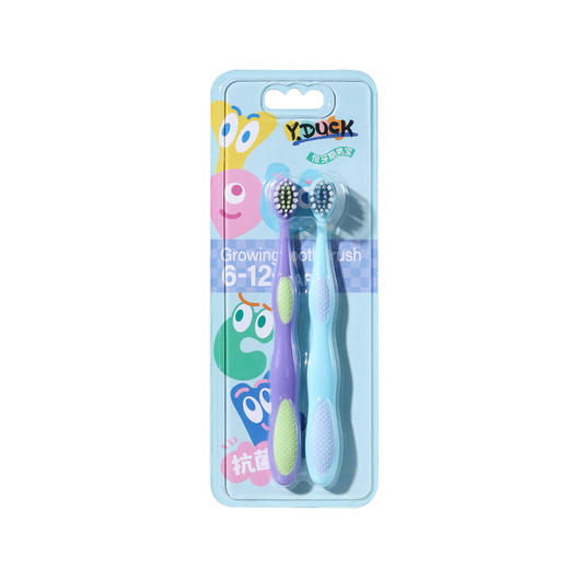 【分阶护齿抗菌儿童牙刷】2支装0-3-6-9岁 婴幼儿宝宝软毛牙刷 保护萌牙 商品图9