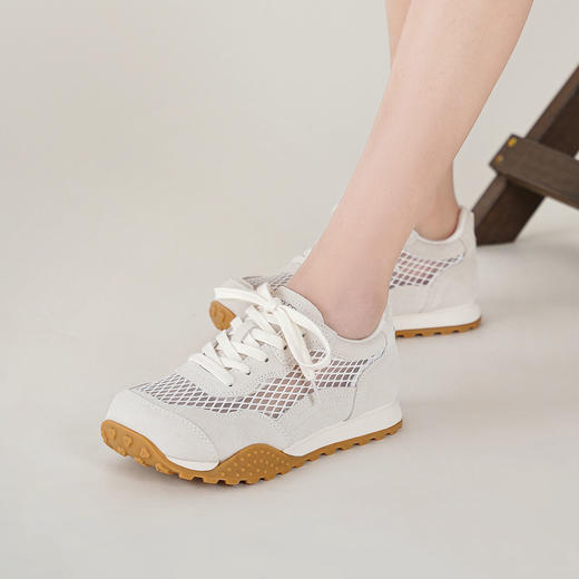 【秋季新款】西村名物2025年秋季新款舒适透气厚底防滑系带老爹鞋阿甘鞋T25CM39221 商品图3