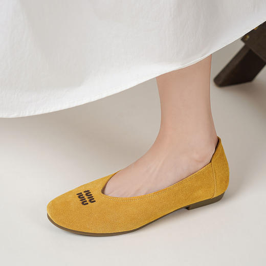 【秋季新款】西村名物2025年秋季新款舒适平底优雅百搭妈妈鞋浅口单鞋T25CE39041 商品图5