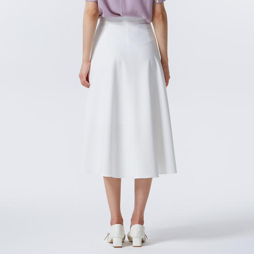 【经典爆款】EITIE爱特爱极简百搭高腰伞裙显瘦半身裙夏新款B2506620 商品图5