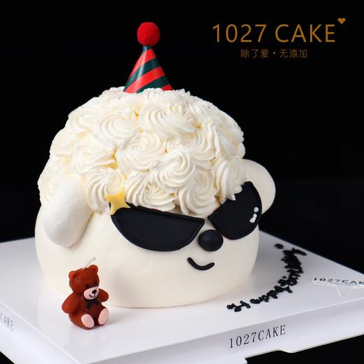 1027CAKE  | 立体小狗  酷帅眼镜小狗（生日帽装饰随机） 商品图2