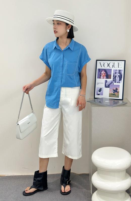 Z52322#宽松百搭直筒七分裤 商品图1