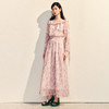 粉彩百合连衣裙收腰x型2025夏季氛围感浅藕色长裙(货号:MS86DR089E0002) 商品缩略图0