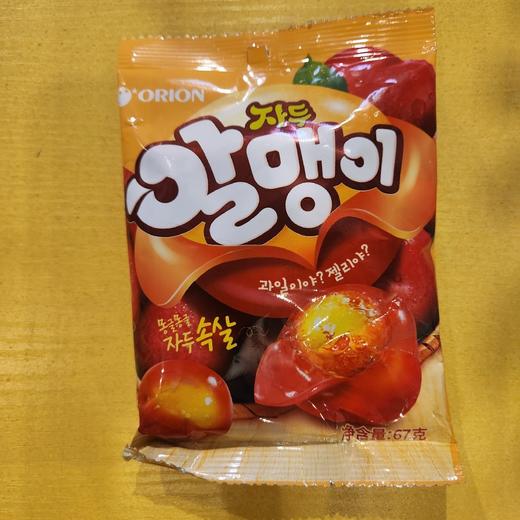 好丽友 李子味剥皮软糖 67g오리온 자두 알맹이 67g 商品图0