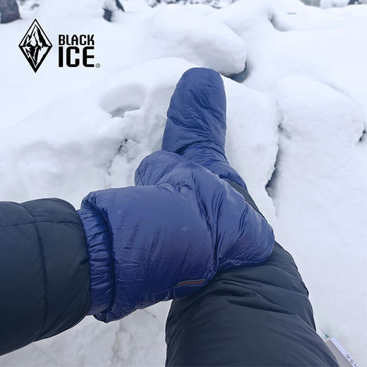 黑冰新款 户外灰鹅绒脚套 冬季室内轻量保暖羽绒袜套Z2163 商品图2