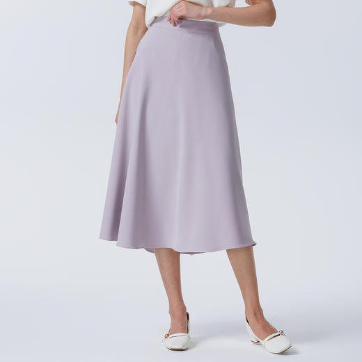 【经典爆款】EITIE爱特爱极简百搭高腰伞裙显瘦半身裙夏新款B2506620 商品图7