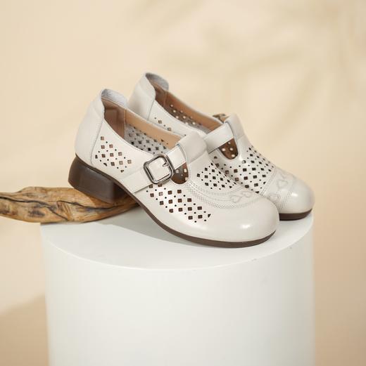 【夏季新款】西村名物2025年夏季新款舒适透气优雅百搭低跟洞洞鞋T25AH16341 商品图9