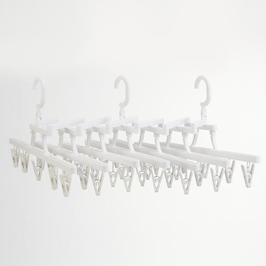 【新款多功能折叠晾晒架】家用挂衣多夹子晾衣架 高端袜子内衣衣架 商品图7