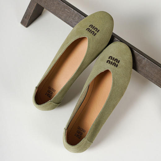 【秋季新款】西村名物2025年秋季新款舒适平底优雅百搭妈妈鞋浅口单鞋T25CE39041 商品图10