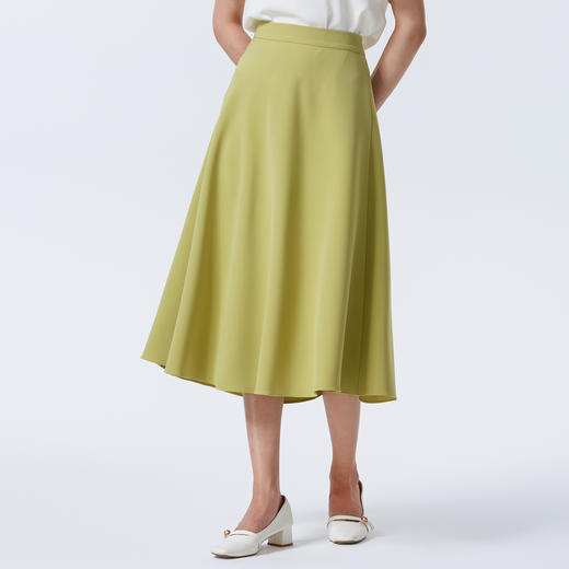 【经典爆款】EITIE爱特爱极简百搭高腰伞裙显瘦半身裙夏新款B2506620 商品图10