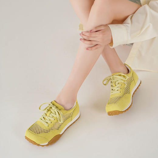 【秋季新款】西村名物2025年秋季新款舒适透气厚底防滑系带老爹鞋阿甘鞋T25CM39221 商品图2