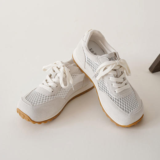 【秋季新款】西村名物2025年秋季新款舒适透气厚底防滑系带老爹鞋阿甘鞋T25CM39221 商品图9