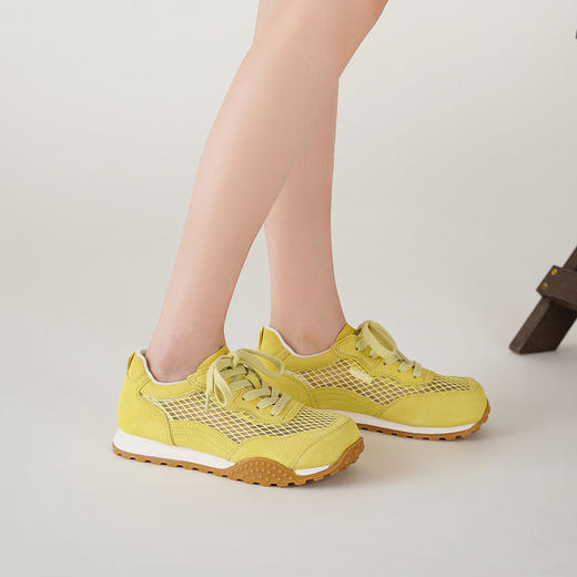 【秋季新款】西村名物2025年秋季新款舒适透气厚底防滑系带老爹鞋阿甘鞋T25CM39221 商品图6