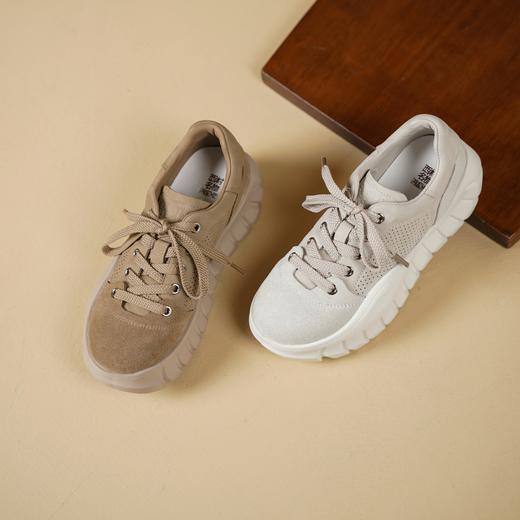 西村名物2025年春季新款舒适透气优雅百搭超轻厚底防滑系带休闲鞋勃肯鞋T25AM15591 商品图7