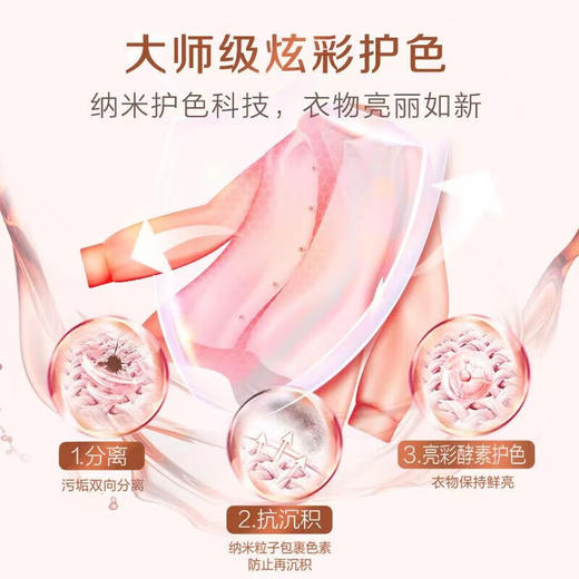 立白大师香氛洗衣粉玫瑰香1.65kg 商品图3