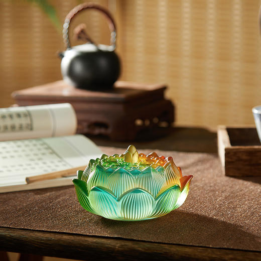 【送沉香20盘】琉璃香炉 | 蓝色博山炉、夏荷、狻猊、白莲花四款可选，雅致之物 商品图1