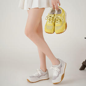 【秋季新款】西村名物2025年秋季新款舒适透气厚底防滑系带老爹鞋阿甘鞋T25CM39221