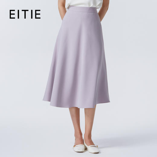 【经典爆款】EITIE爱特爱极简百搭高腰伞裙显瘦半身裙夏新款B2506620 商品图1