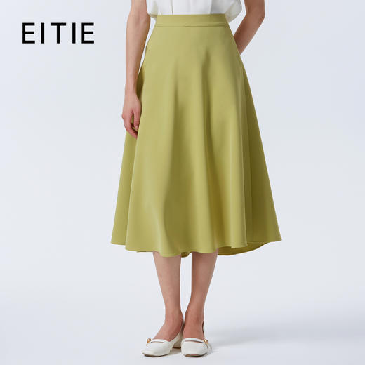 【经典爆款】EITIE爱特爱极简百搭高腰伞裙显瘦半身裙夏新款B2506620 商品图2