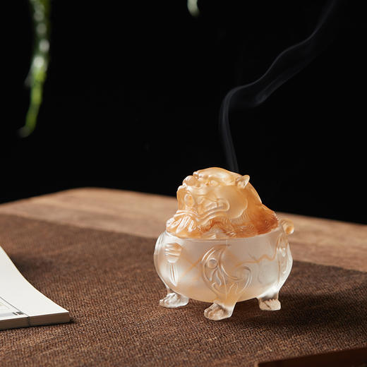 【送沉香20盘】琉璃香炉 | 蓝色博山炉、夏荷、狻猊、白莲花四款可选，雅致之物 商品图2