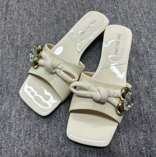 西村名物2024年夏季新款低跟拖鞋U23BJ23431 商品图5