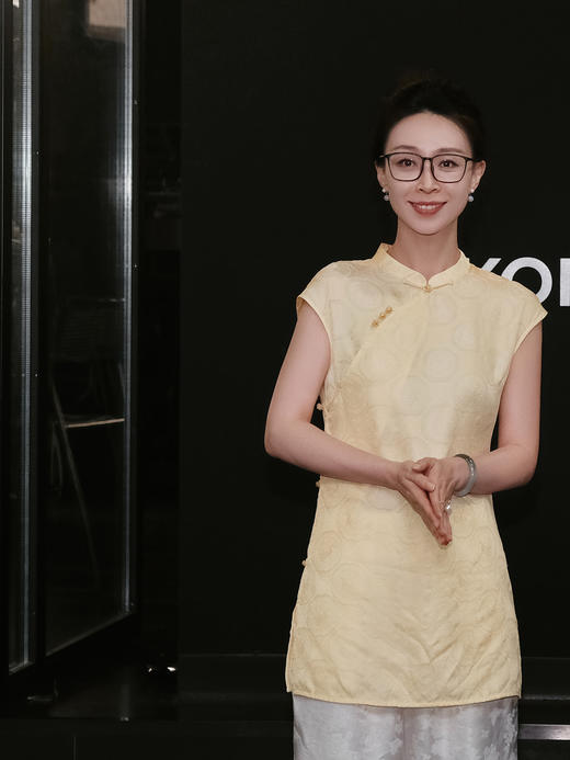 盛唐婧| 新中式小立领斜襟飞飞袖长款上衣 商品图5