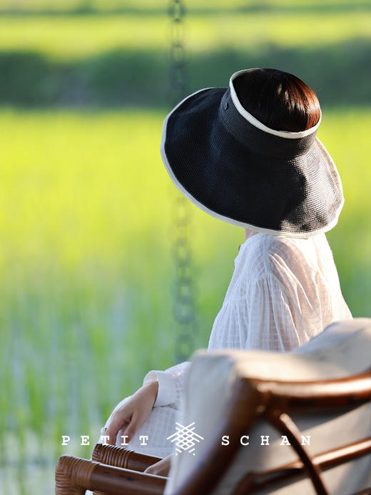 PETIT SCHAN小闪 #085 Delicate Star Trails 小星轨 进口AD12纸辫大檐不对称空顶草帽 商品图5