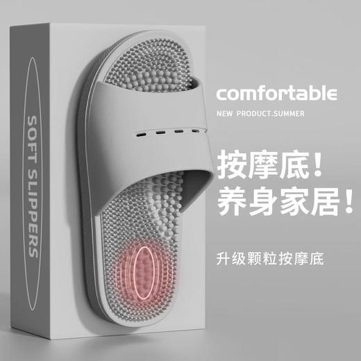 活动限定【9.9抢购养身按摩拖鞋】升级颗粒版 男女同款 家居脚底穴位洗澡防滑指压板凉拖鞋 PVC材质耐用好穿 商品图5