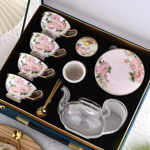 B-NX-诺轩-野玫瑰花茶杯套装 商品图1