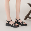 【夏季新款】西村名物2025年夏季新款舒适平跟厚底防滑沙滩凉鞋罗马凉鞋T25BG20921 商品缩略图7