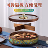 E-GSR-千里江山胡桃木单层果盒新中式轻奢干果盒零食收纳 商品缩略图5