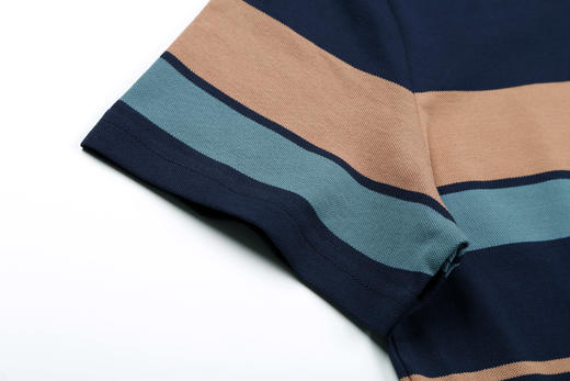 占姆士男士宽条纹T恤POLO衫  棉&氨纶 商品图4